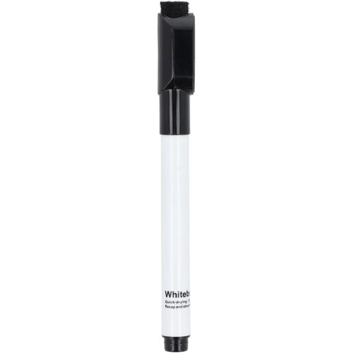 Whiteboardmarker met magneet en wisser zwart