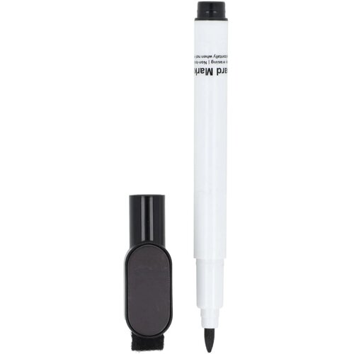Whiteboardmarker met magneet en wisser zwart