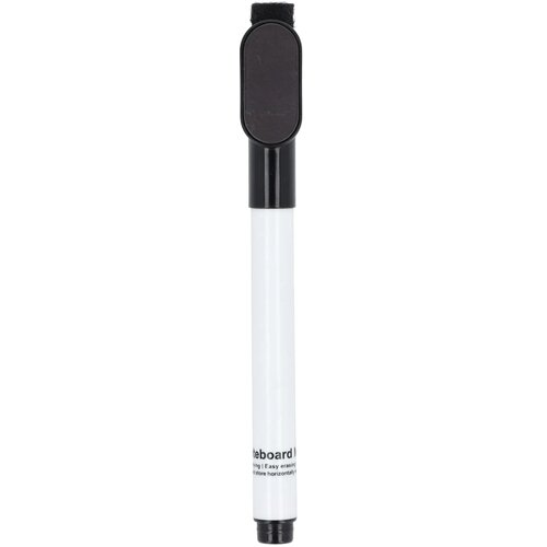 Whiteboardmarker met magneet en wisser zwart