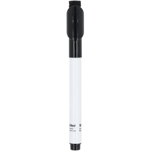 Whiteboardmarker met magneet en wisser zwart