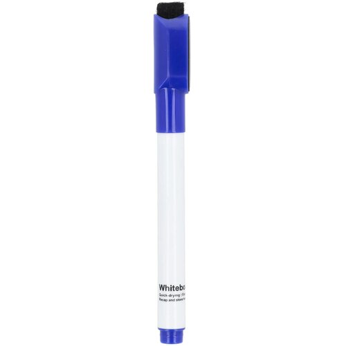 Whiteboardmarker met magneet en wisser blauw