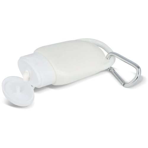 Zonnebrandlotion met Karabijnhaak SPF30 Gerecycled Materiaal wit
