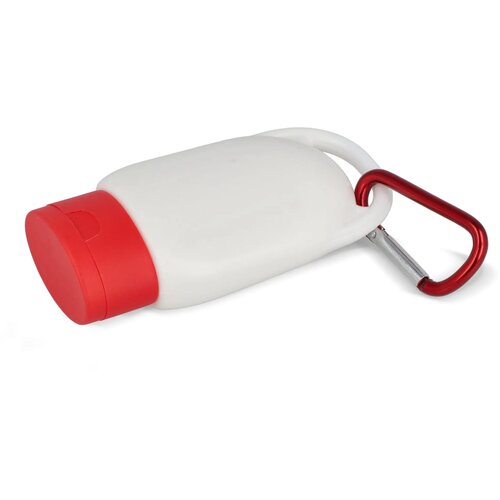 Zonnebrandlotion met Karabijnhaak SPF30 Gerecycled Materiaal rood