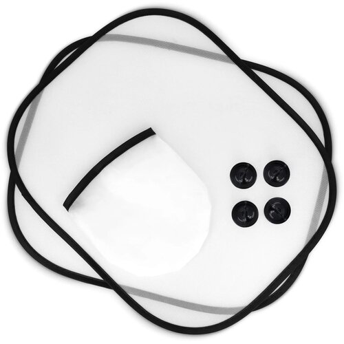 Zonnescherm voor autoraam, set van 2 in hoesje sublimatie wit