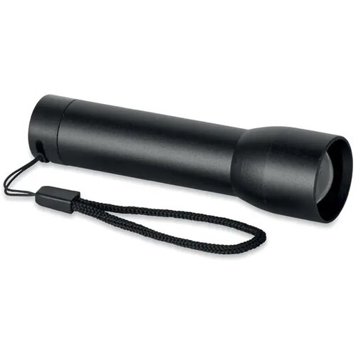 Aluminium oplaadbare zaklamp Lumezo zwart