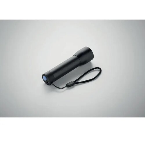 Aluminium oplaadbare zaklamp Lumezo zwart