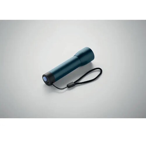 Aluminium oplaadbare zaklamp Lumezo marineblauw