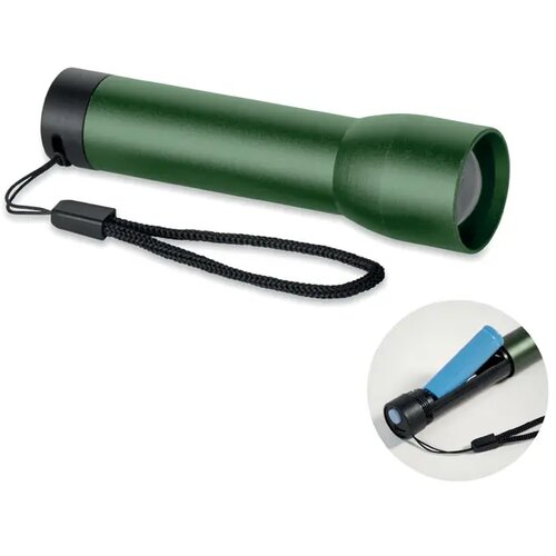 Aluminium oplaadbare zaklamp Lumezo donker marinegroen