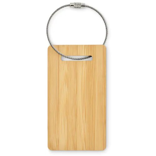 Bamboe bagagelabel Mio hout