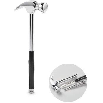 Carbonstalen klauw hamer Claw it zilver