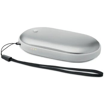 Elektrische handwarmer Mukava mat zilver
