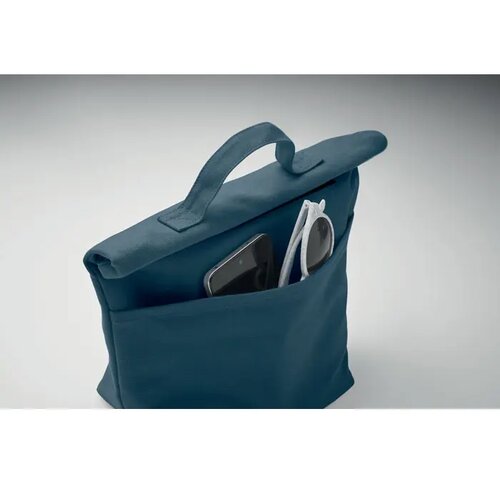 Gerecycled katoenen koeltas Recoba colour blauw