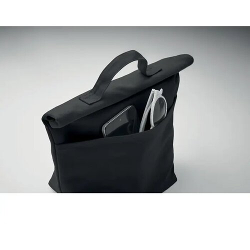 Gerecycled katoenen koeltas Recoba colour zwart