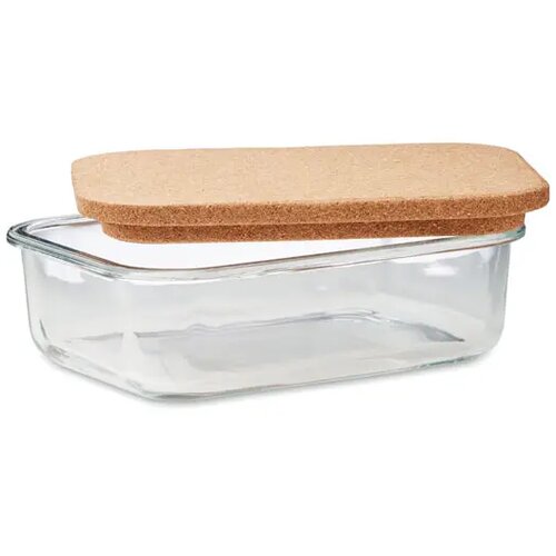 Glazen lunchbox kurken deksel Canoa transparant
