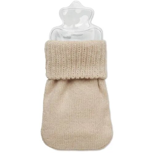 Handwarmer gebreid polyester Warmmuff beige