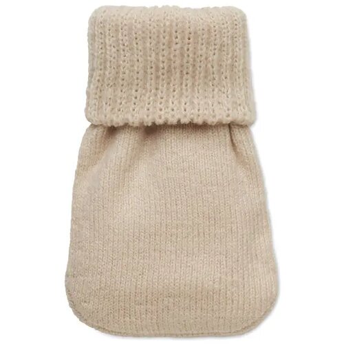 Handwarmer gebreid polyester Warmmuff beige