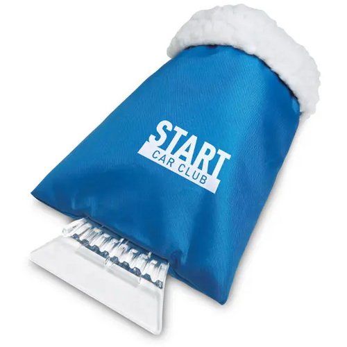 Ijskrabber met handschoen Warmix blauw