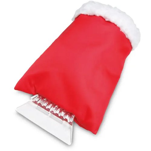 Ijskrabber met handschoen Warmix rood