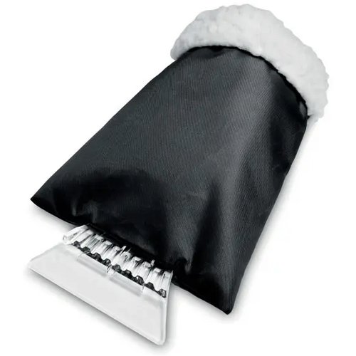 Ijskrabber met handschoen Warmix zwart