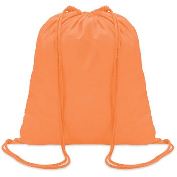 Katoenen rugzak Colored oranje
