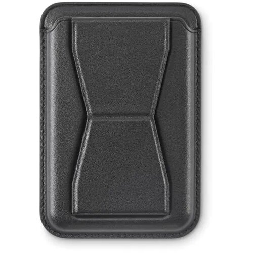 Magnetische pu kaarthouder Leamag zwart