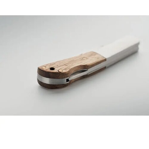 Opvouwbaar mes in acacia Skarp hout