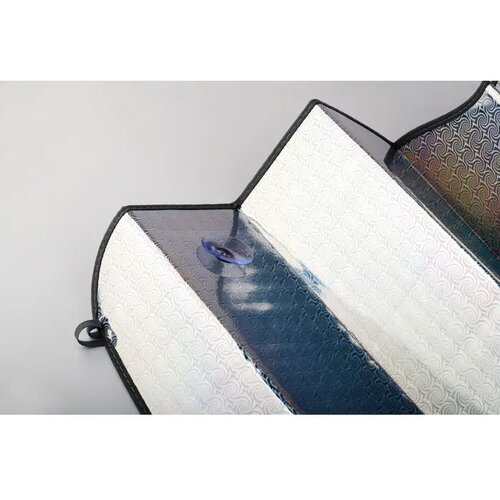 Opvouwbaar zonnescherm Carshade mat zilver