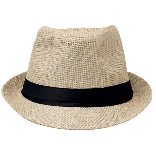 Papieren strohoed Boowie beige