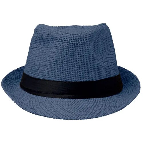 Papieren strohoed Boowie blauw
