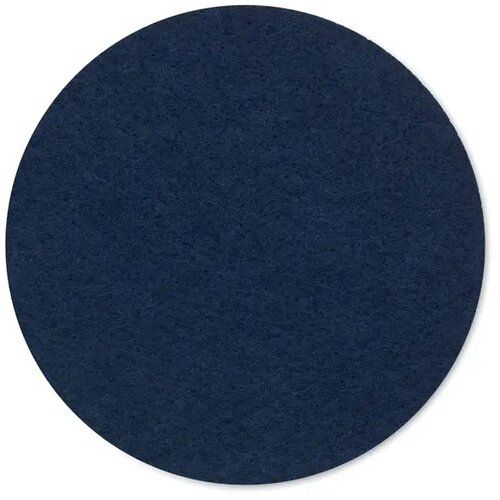 Ronde rpet vilten onderzetter Feltster blauw