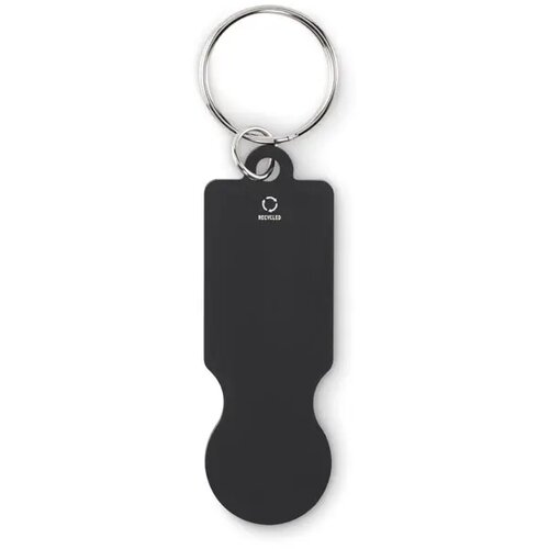 Sleutelhanger met winkelwagenmu Tokley zwart