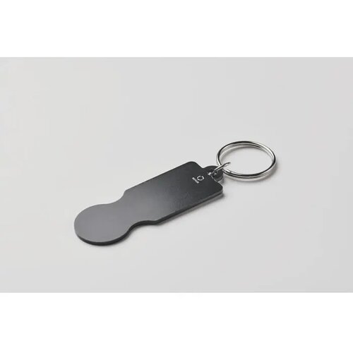 Sleutelhanger met winkelwagenmu Tokley zwart