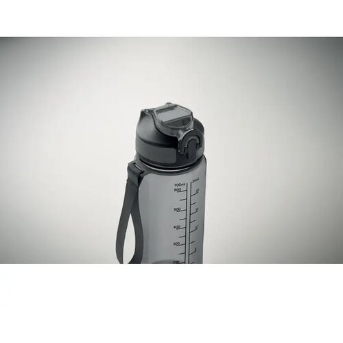 Sportdrinkfles 700ml Enkel transparant grijs
