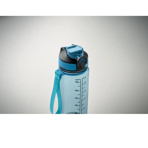 Sportdrinkfles 700ml Enkel transparant licht blauw