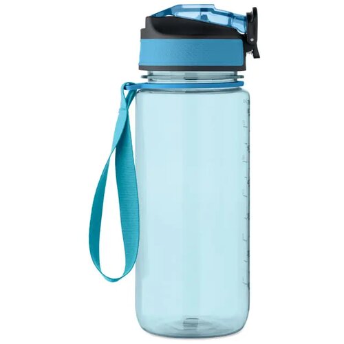 Sportdrinkfles 700ml Enkel transparant licht blauw