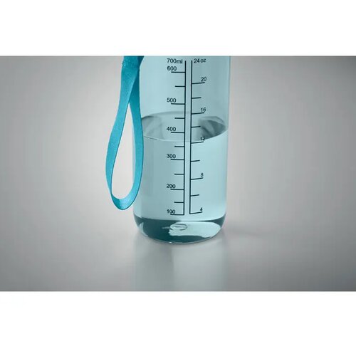 Sportdrinkfles 700ml Enkel transparant licht blauw
