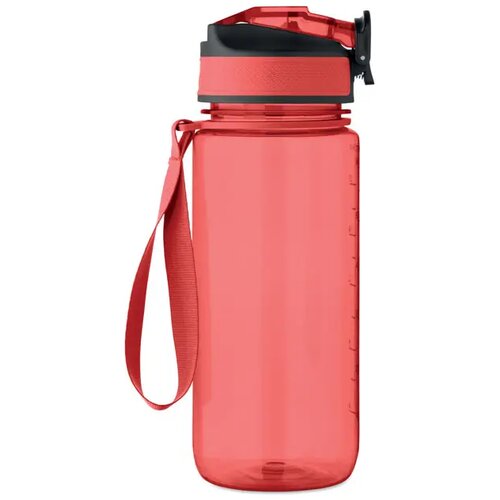 Sportdrinkfles 700ml Enkel transparant rood