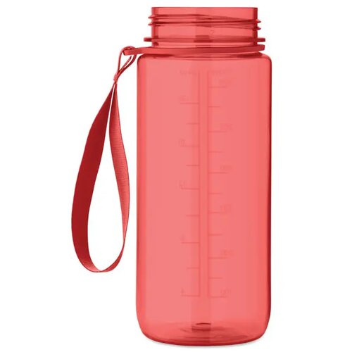 Sportdrinkfles 700ml Enkel transparant rood