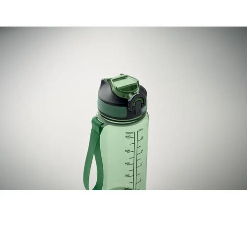 Sportdrinkfles 700ml Enkel transparant groen