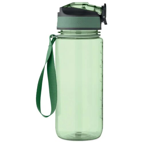Sportdrinkfles 700ml Enkel transparant groen