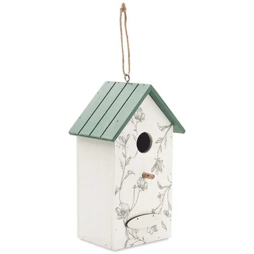 Vogelhuisje van multiplex Greenjay wit
