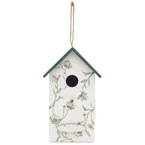 Vogelhuisje van multiplex Greenjay wit