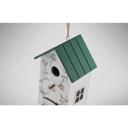 Vogelhuisje van multiplex Greenjay wit