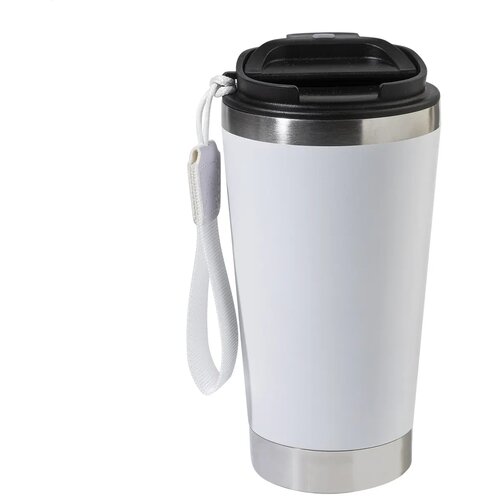 Gerecyclede Rvs Thermosbeker (430 Ml) Wit 430 ml
