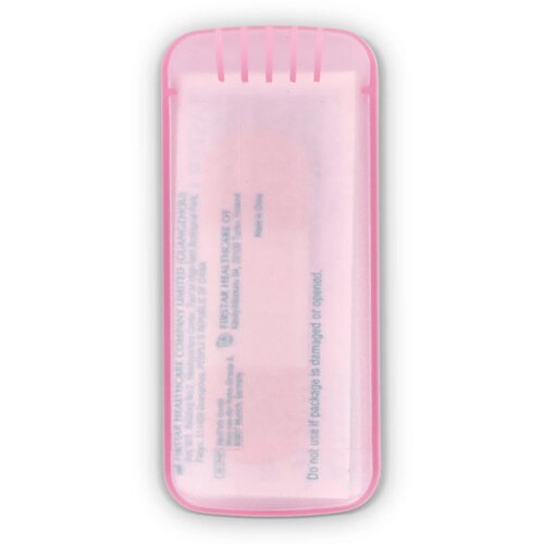 Pleistersdoosje met 5 PE-pleisters (56 × 18 mm) roze