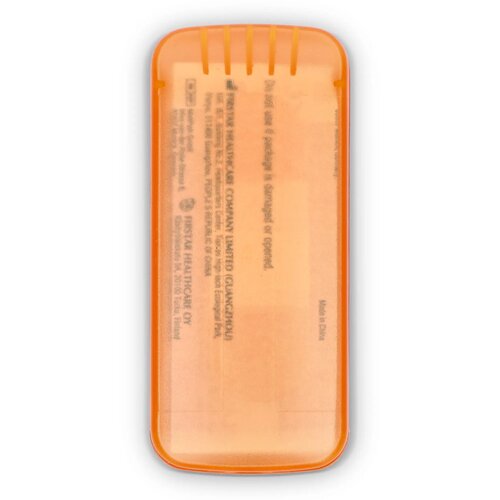 Pleistersdoosje met 5 PE-pleisters (56 × 18 mm) oranje