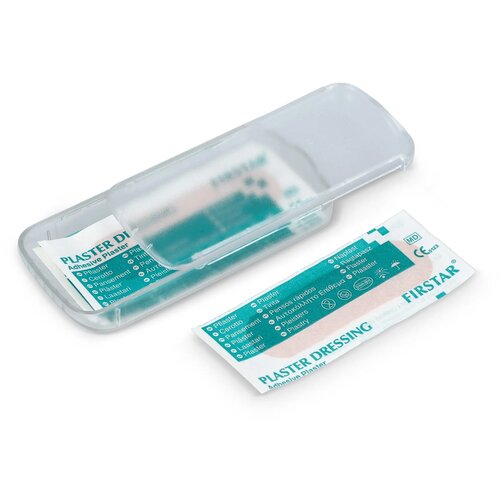 Pleistersdoosje met 5 PE-pleisters (56 × 18 mm) wit