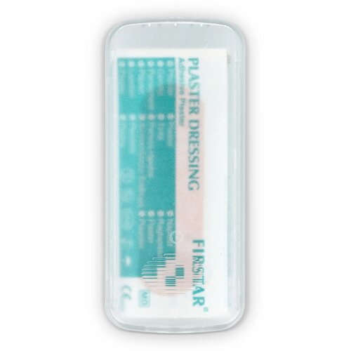 Pleistersdoosje met 5 PE-pleisters (56 × 18 mm) wit
