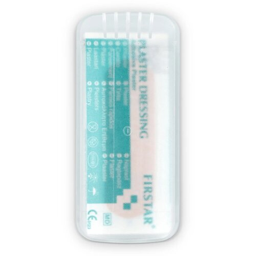 Pleistersdoosje met 5 PE-pleisters (56 × 18 mm) wit