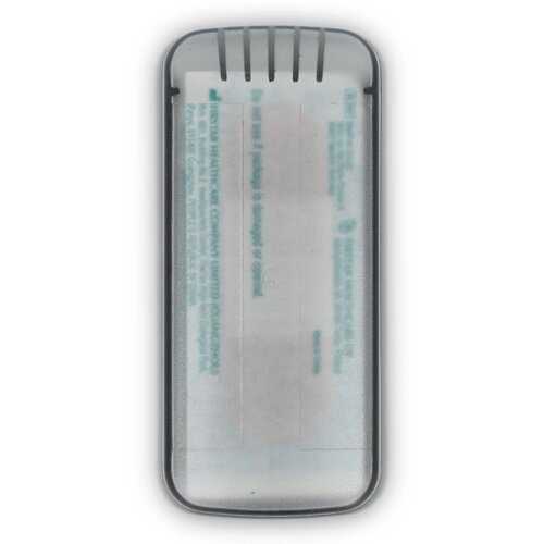 Pleistersdoosje met 5 PE-pleisters (56 × 18 mm) zwart